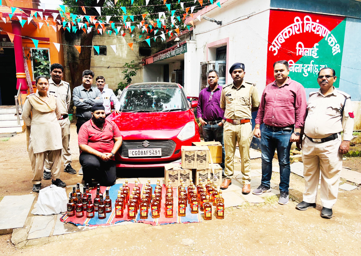 एमपी की अवैध शराब संग आरोपी गिरफ्तार