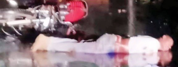 अज्ञात वाहन ने मारा बाइक को ठोकर, दो की मौत