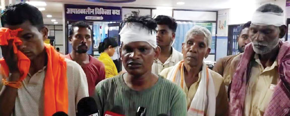 जंगल पर कब्जे को लेकर बलवा, कई ग्रामीण जख्मी, सैकड़ों ग्रामीण पहुंचे कोतवाली