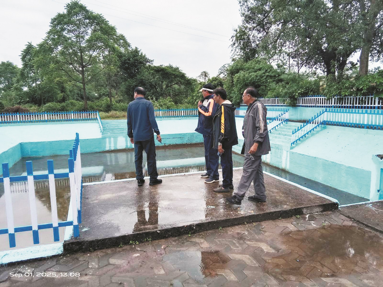 अनंत चतुर्दशी के पहले महापौर ने किया कुंड का निरीक्षण