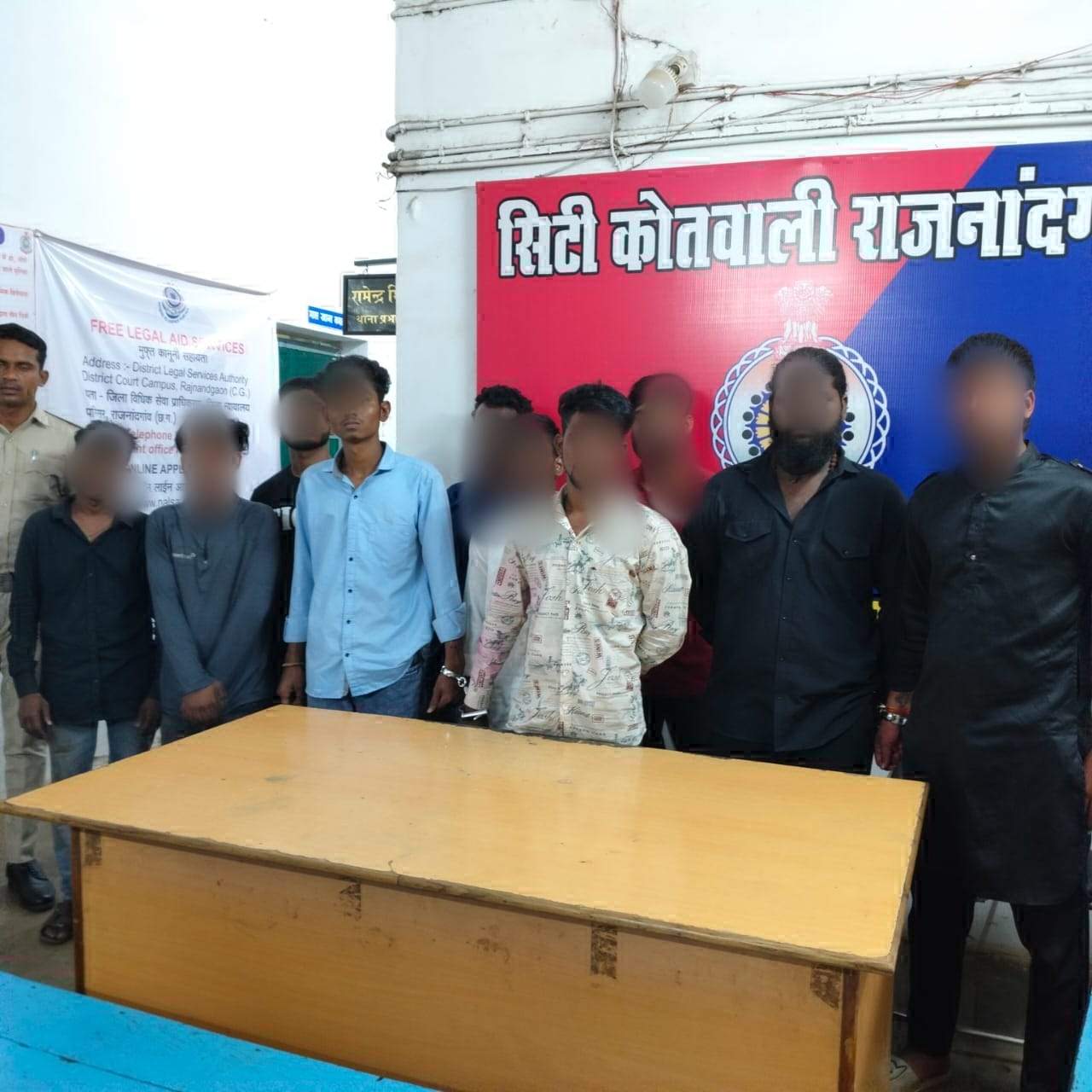 विसर्जन झांकी में उत्पात मचाने वाले 9 गिरफ्तार