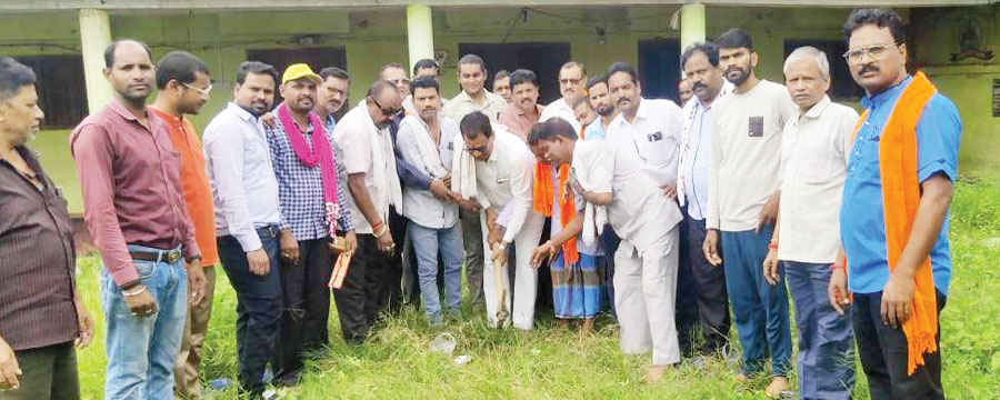 नगर देवांगन समाज भवन निर्माण का शुभारंभ नगर देवांगन समाज भवन निर्माण का शुभारंभ