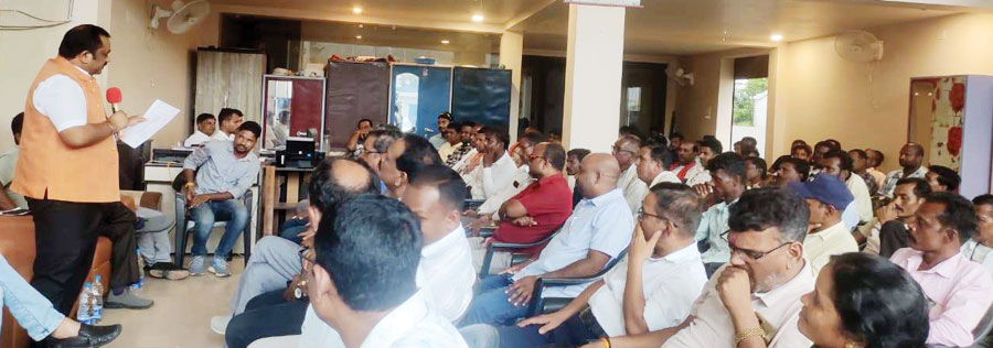सेवा पखवाड़ा कार्यक्रम पर लखनपुर मंडल में कार्यशाला आयोजित