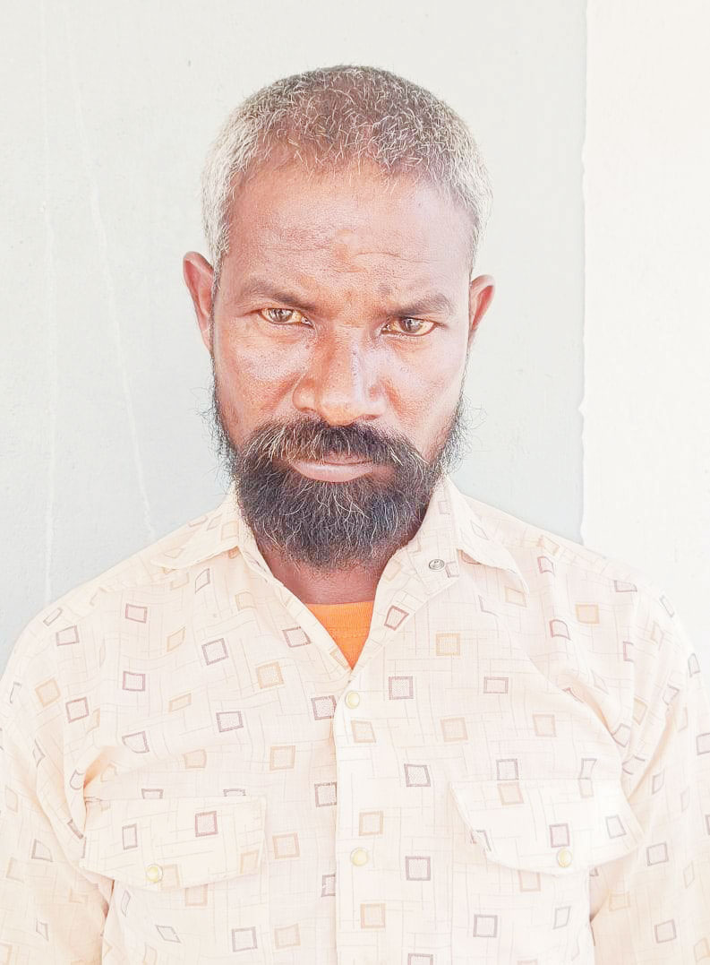 जंगल से पकड़ाया हत्यारोपी