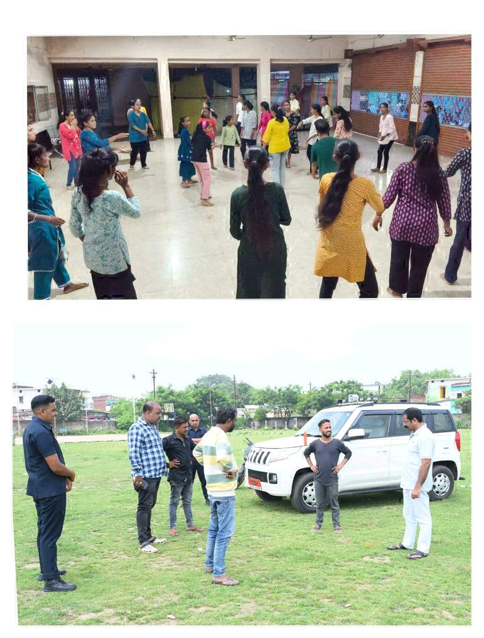 रास गरबा स्थल का  विधायक ने किया निरीक्षण 