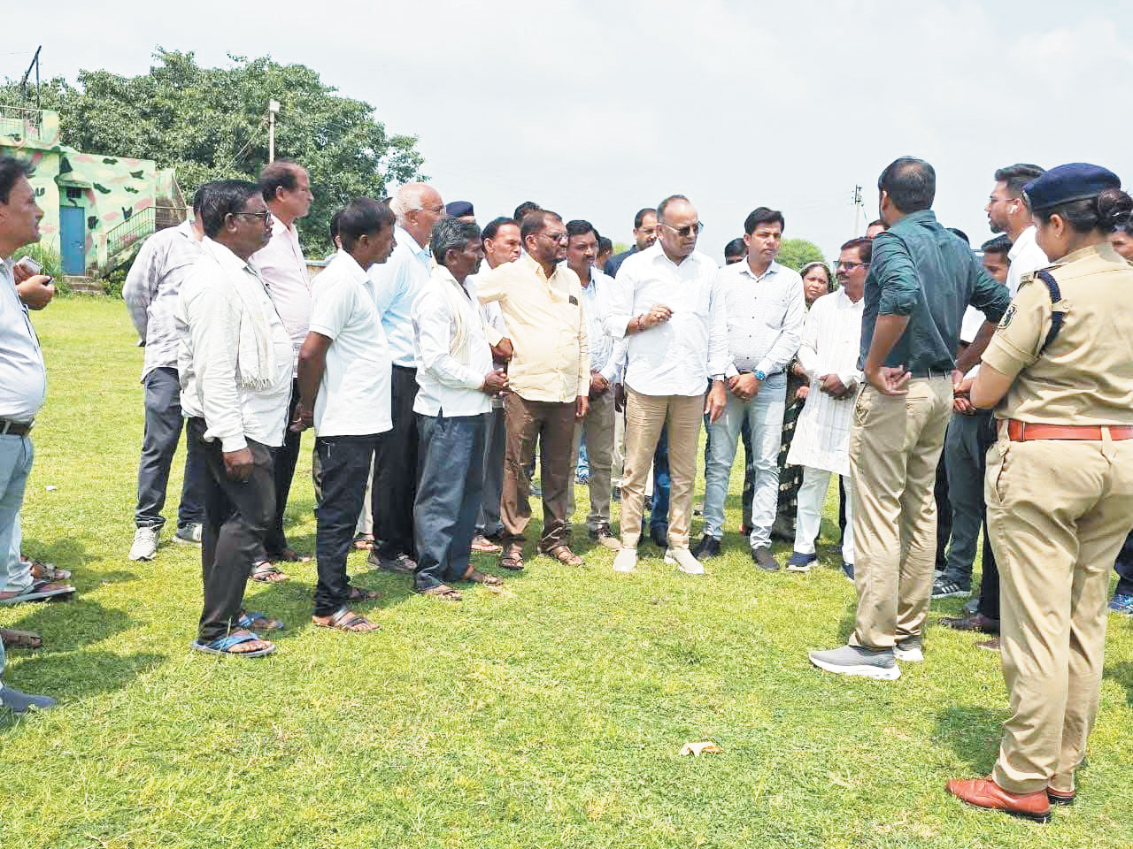 सीएम के आने से पहले विधायक ने लिया तैयारियों का जायजा