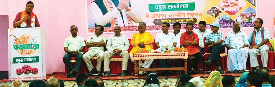 सेवा पखवाड़ा, भाजपा का प्रबुद्ध जन सम्मेलन