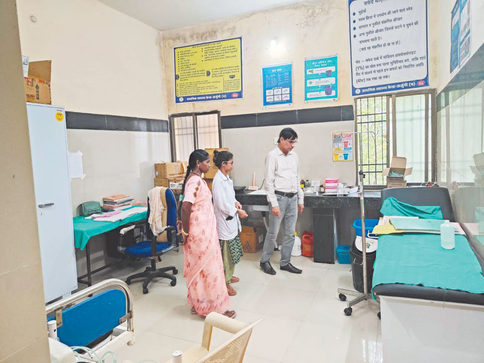 सीएमएचओ ने किया वनांचल स्वास्थ्य केंद्र अर्जुनी का निरीक्षण