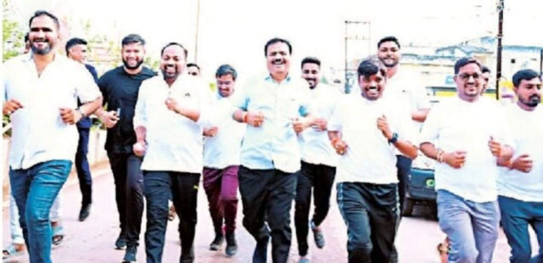 सेवा पखवाड़ा : नमो युवा रन में युवाओं ने लिया नशामुक्त भारत का संकल्प