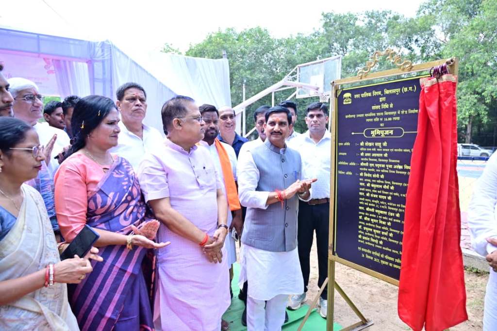 साहू ने किए विकास कार्यों का भूमिपूजन, युवाओं से विकास यात्रा में जुड़ने का आह्वान