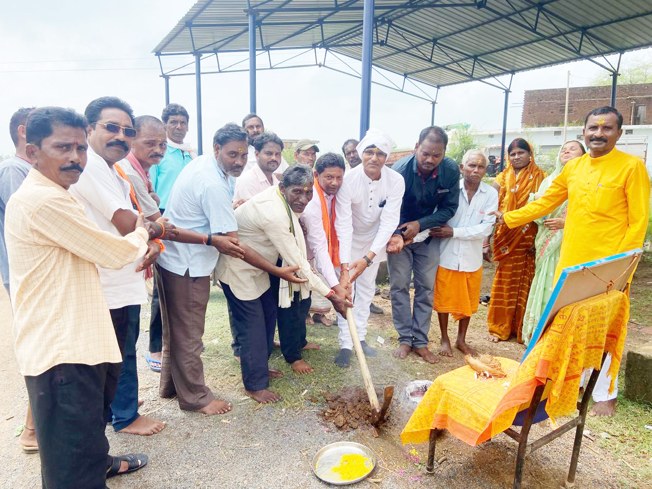जनपद सभापति ने किया भूमिपूजन