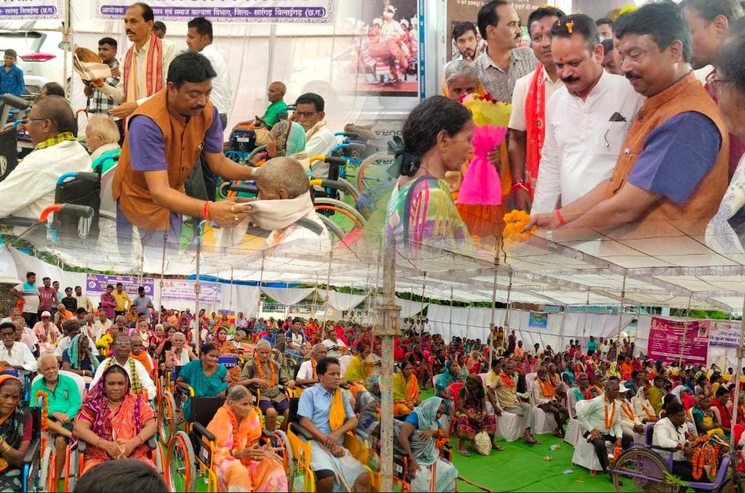 सेवा पखवाड़ा: वृद्धों का सम्मान और दिव्यांगों को उपकरण वितरण