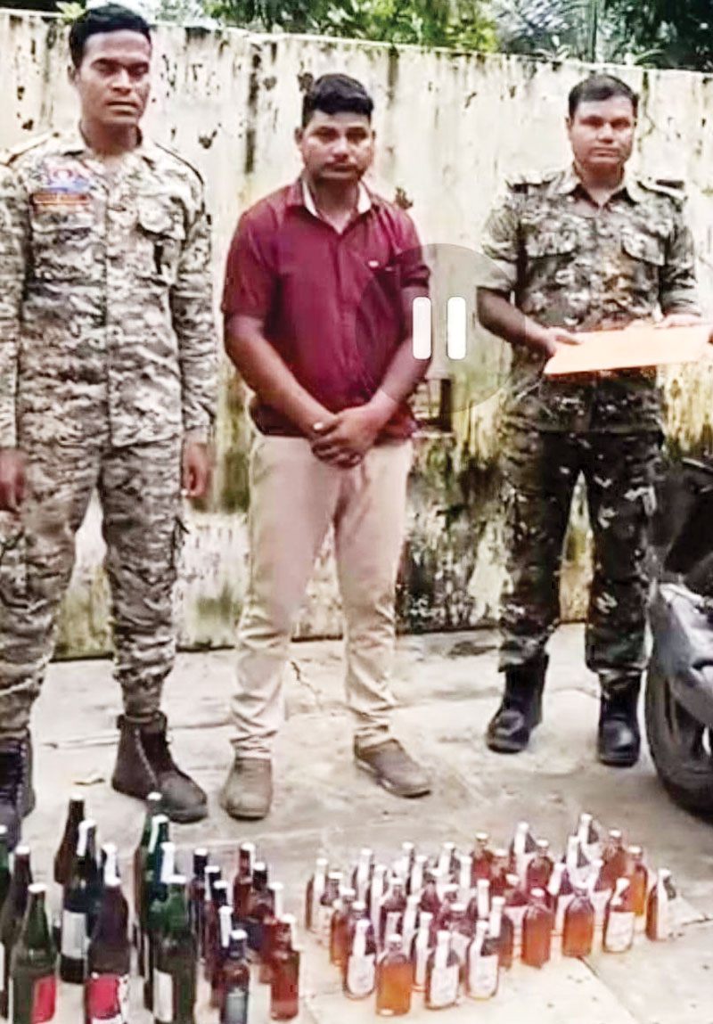 अवैध शराब संग एक आरोपी गिरफ्तार