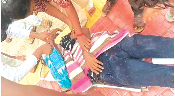 राजिम रायपुर मेमू ट्रेन से गिरकर युवक घायल