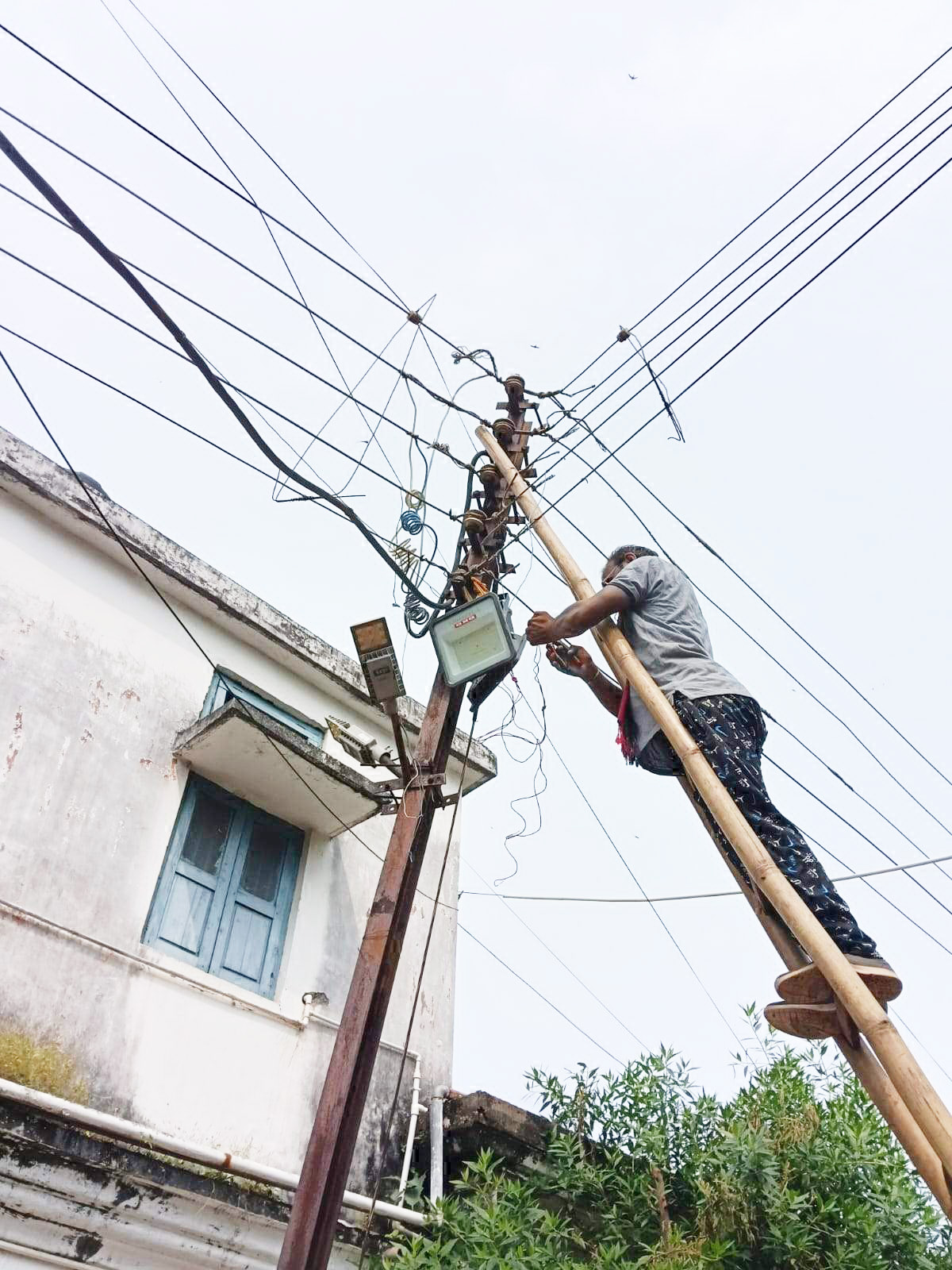 दीपावली के पूर्व वार्डों में बिजली व्यवस्था दुरूस्तीकरण