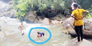 कुएंमारी जलप्रपात में फिसला पैर, गिरा बालक, मौत