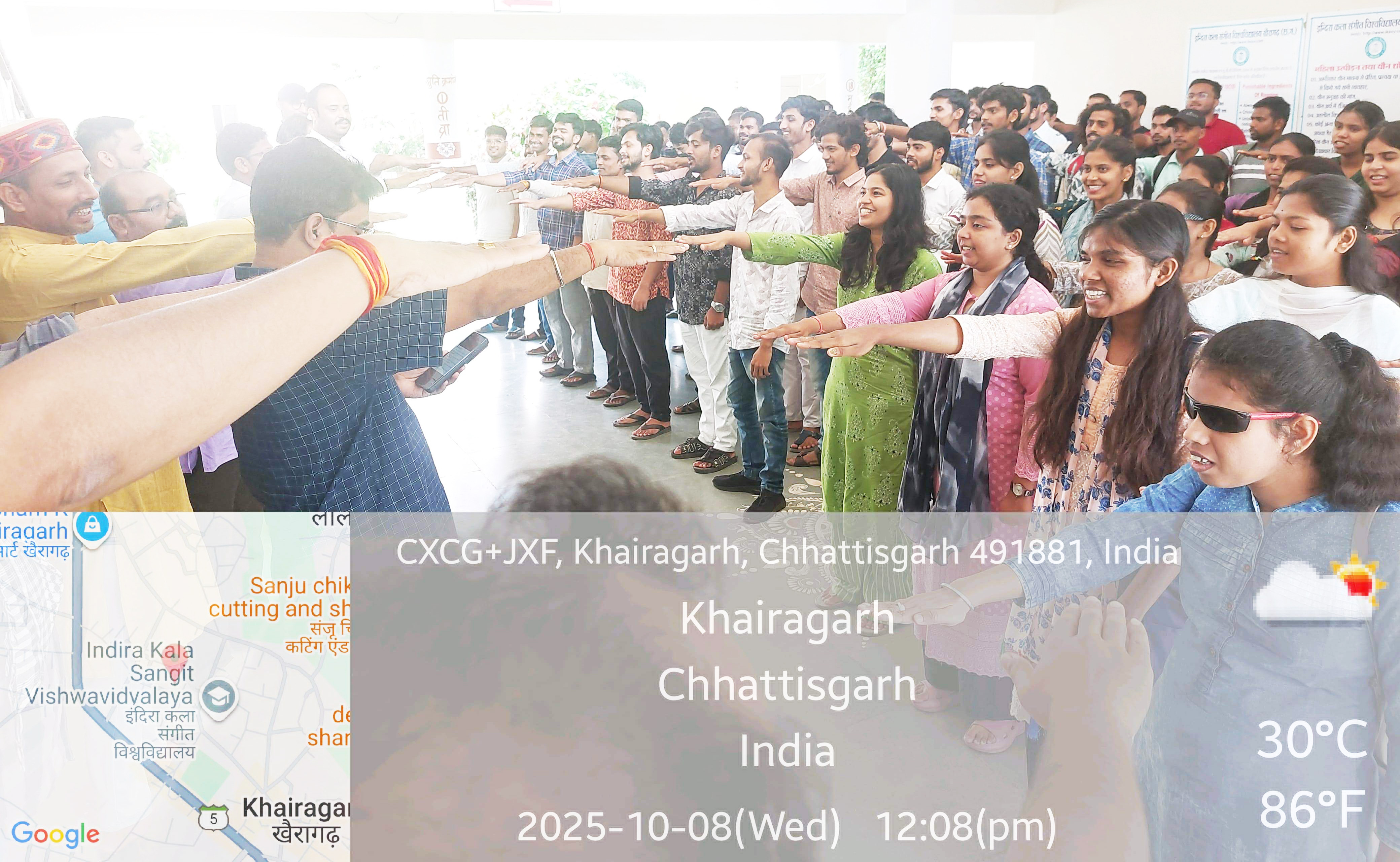 संगीत विवि में नशामुक्ति अभियान के तहत दिलाई गई शपथ