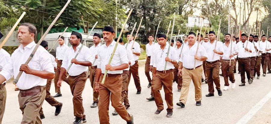  संघ शताब्दी वर्ष: आरएसएस का पथ संचलन