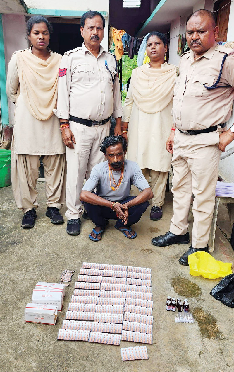 नशीली टैबलेट-इंजेक्शन संग आरोपी गिरफ्तार