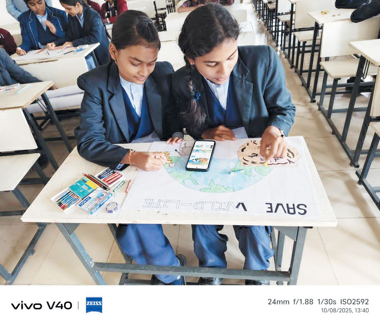 वन्यजीव संरक्षण सप्ताह पर पेंटिंग-क्विज स्पर्धा