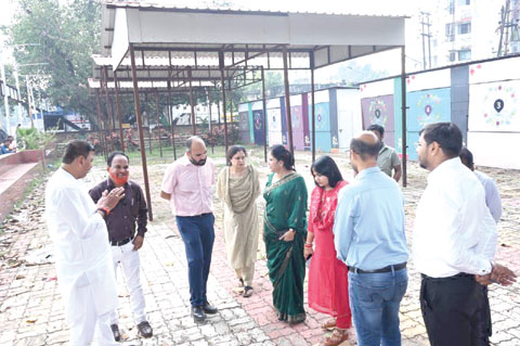 चिकनी मंदिर के पसरा व्यापारी अब बूढ़ापारा धरना स्थल पर