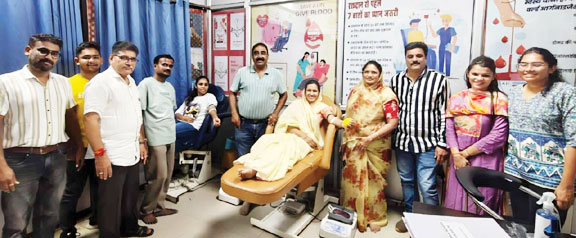 आचार्य श्री नानेश पुण्य स्मृति दिवस पर रक्तदान शिविर