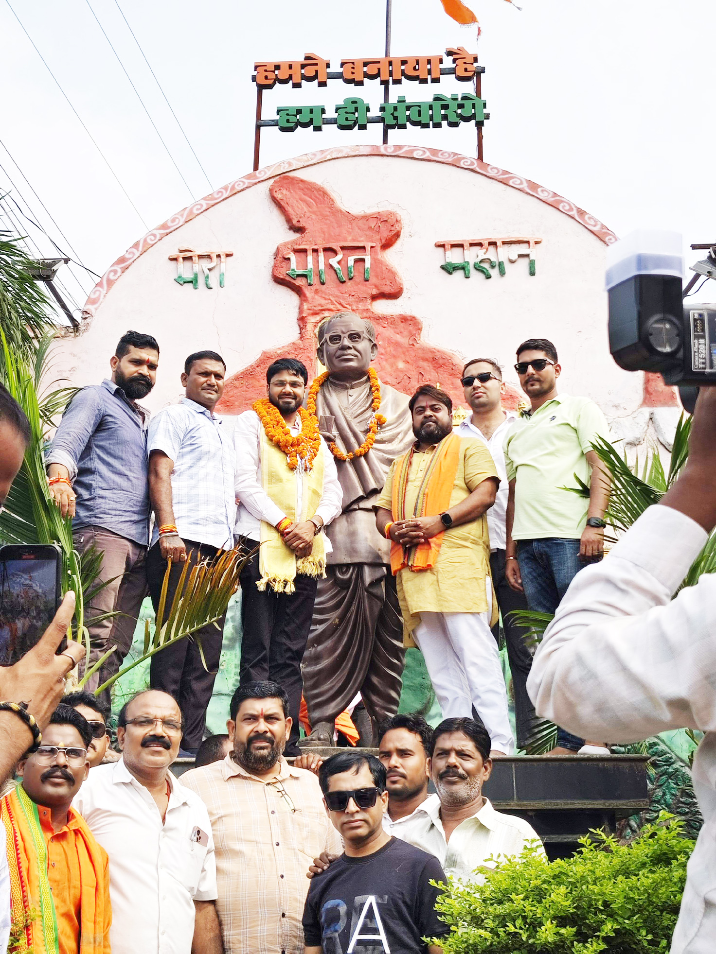 भाजयुमो प्रदेश अध्यक्ष का नवापारा में भव्य स्वागत