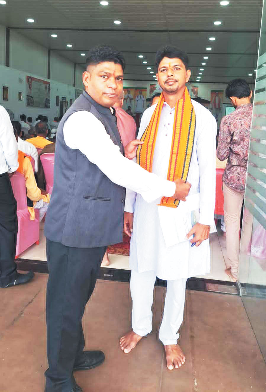 गौ सेवा आयोग के ब्लॉक अध्यक्ष का स्वागत