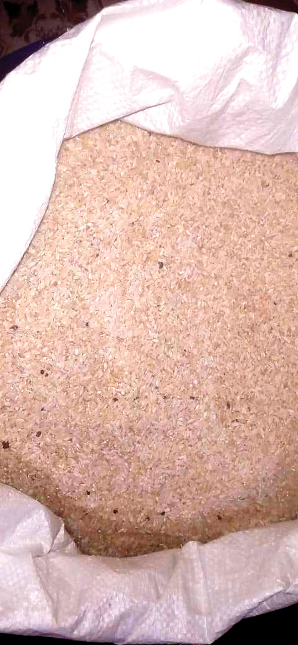 गुढिय़ारी राशन दुकान में कंकड़ से भरा सड़ा चावल बिक रहा