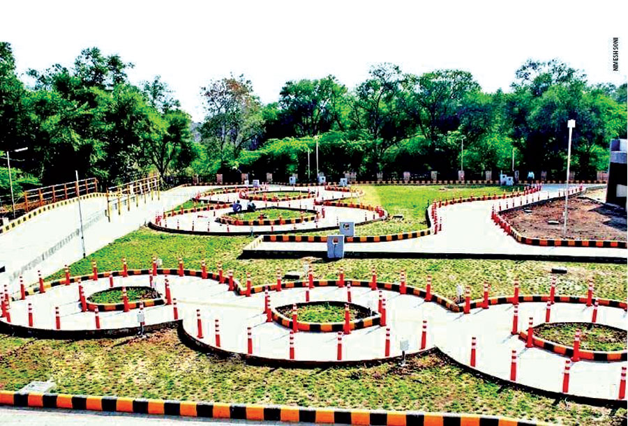 रायपुर समेत 8 जिलों में ई-ड्राइविंग टेस्ट ट्रैक