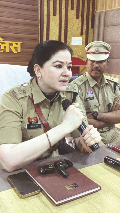 नांदगांव की नई पुलिस अधीक्षक ने सम्हाला प्रभार