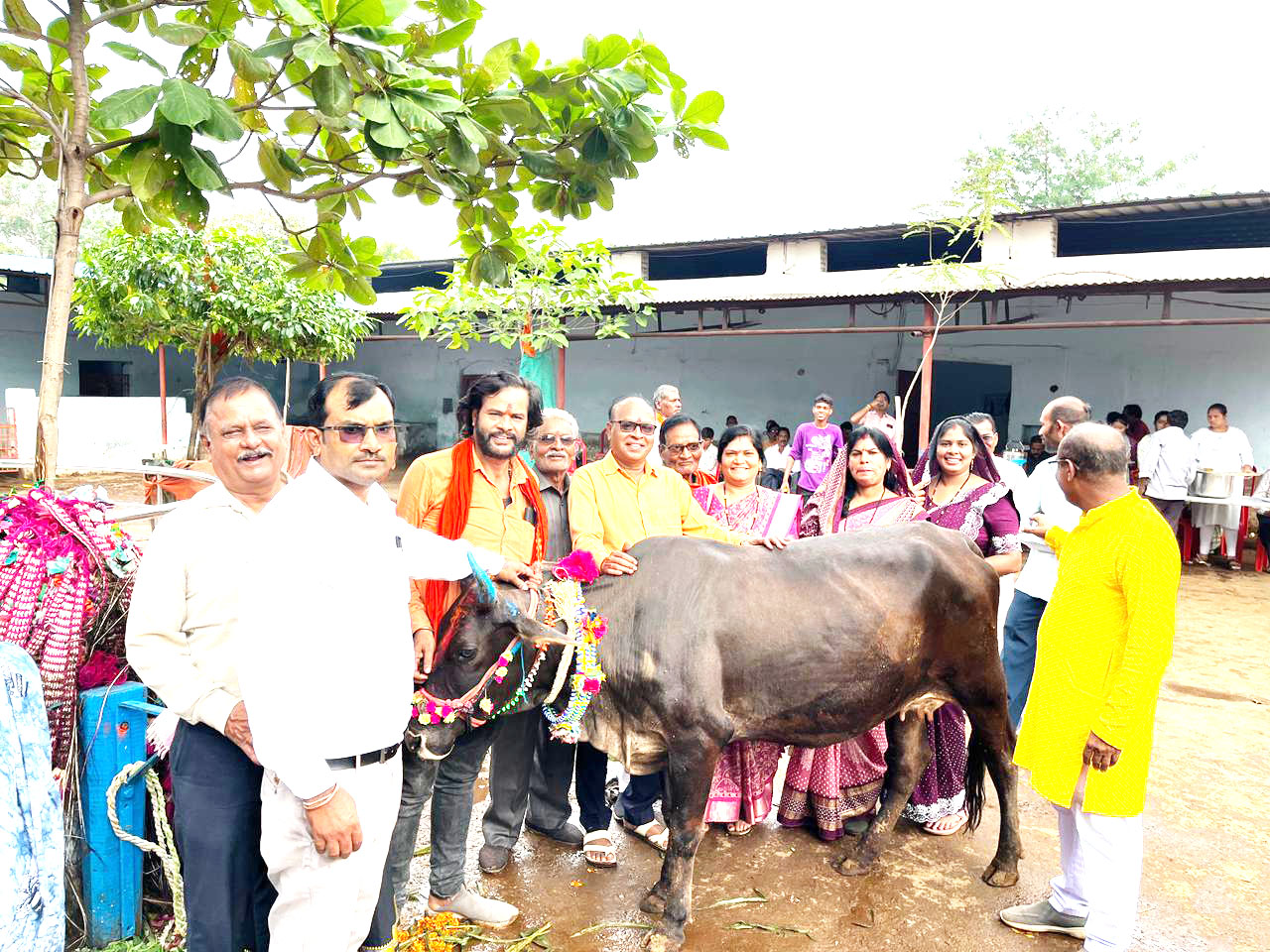 गौशाला में धूमधाम से मनाई गोपाष्टमी