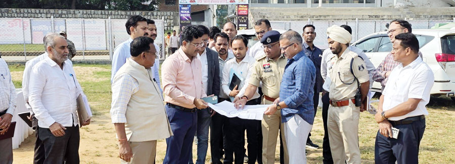 राष्ट्रपति के संभावित आगमन की तैयारियां जोरों पर, प्रमुख सचिव ने किया कार्यक्रम स्थलों का निरीक्षण