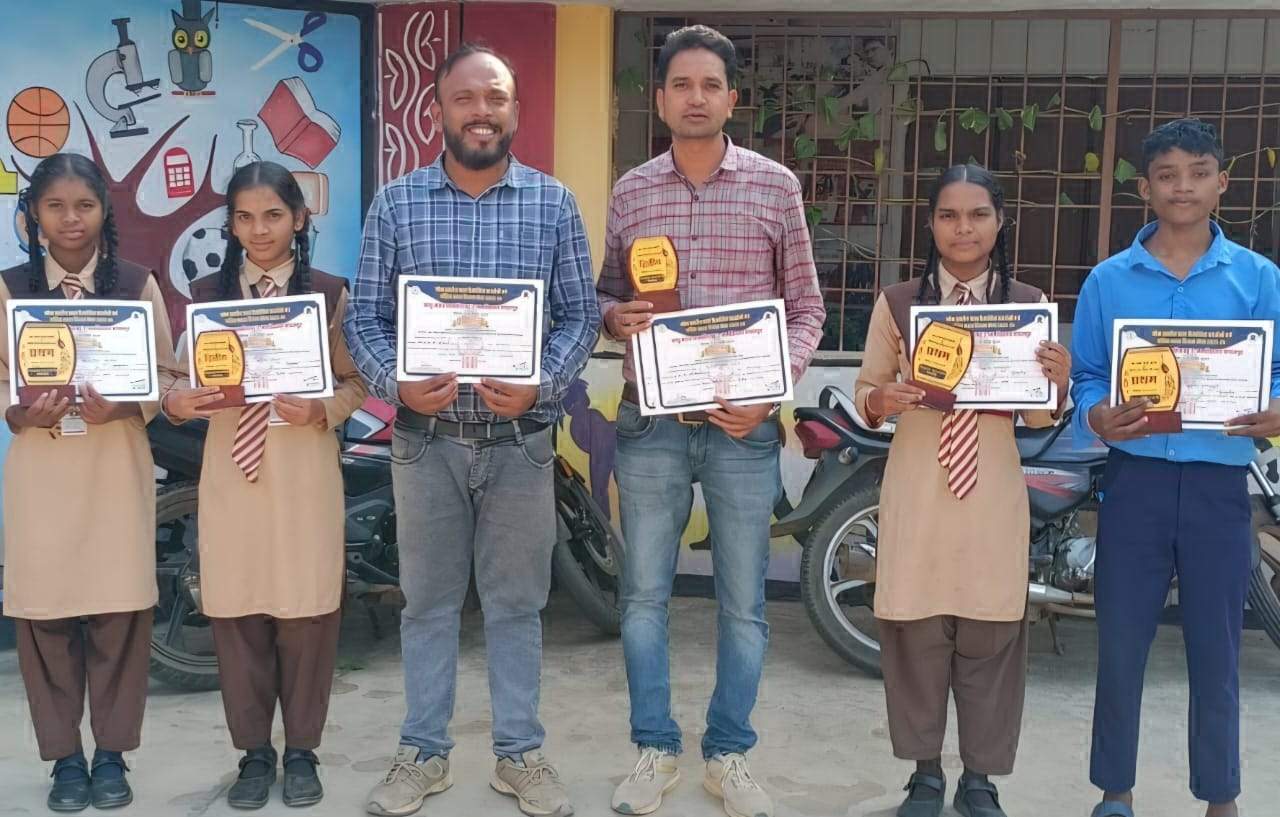 बड़े बेंदरी स्कूल के विद्यार्थी राज्य स्तर बाल वैज्ञानिक प्रदर्शनी व पश्चिम भारत विज्ञान मेला के लिए चयनित