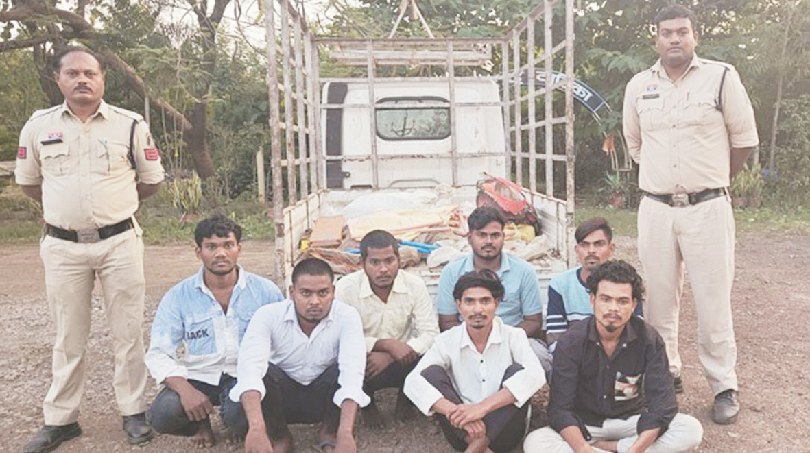 कॉपर तार चोरी करने वाला गिरोह गिरफ्तार