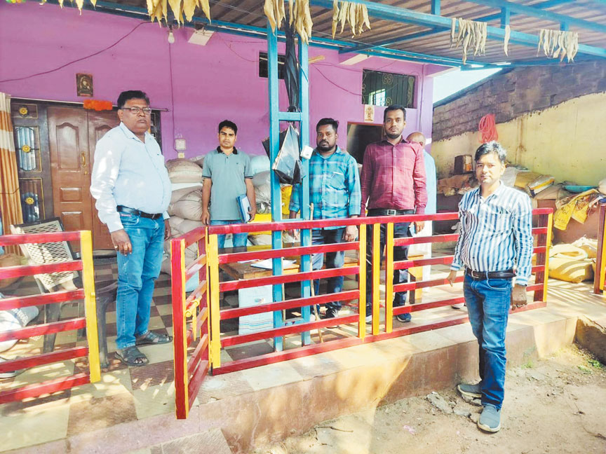 280 बोरी अवैध धान जब्त