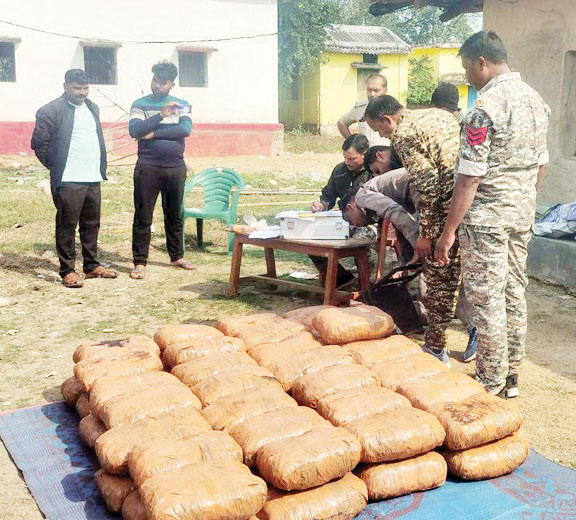 117 किलो गांजा जब्त, बिहार का आरोपी गिरफ्तार