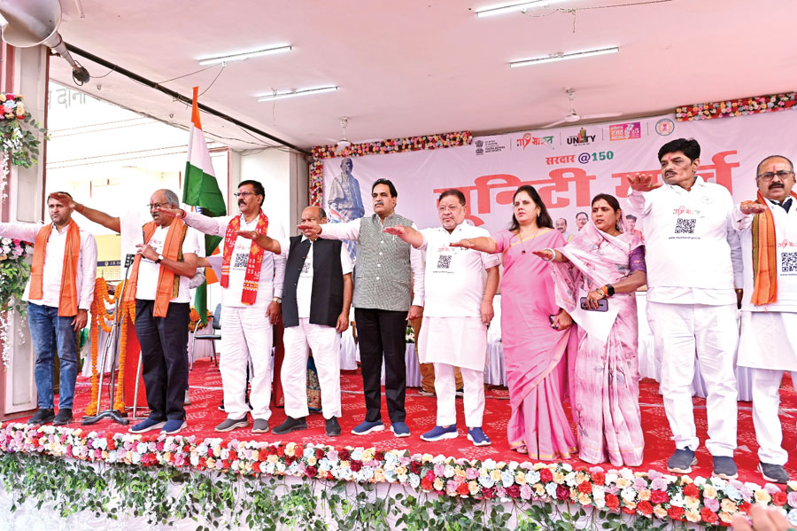 राजधानी में भी निकली यूनिटी मार्च, बृजमोहन ने कहा यही एकता हमारी ताकत