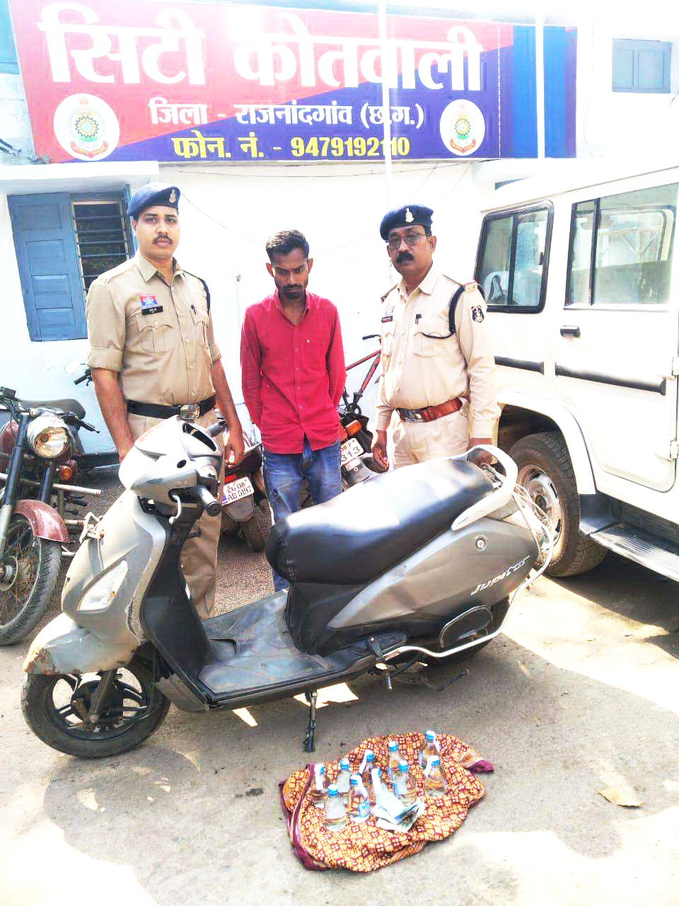 अवैध  शराब संग युवक गिरफ्तार