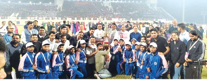 ईएमआरएस खेल में छत्तीसगढ़ दूसरे स्थान पर