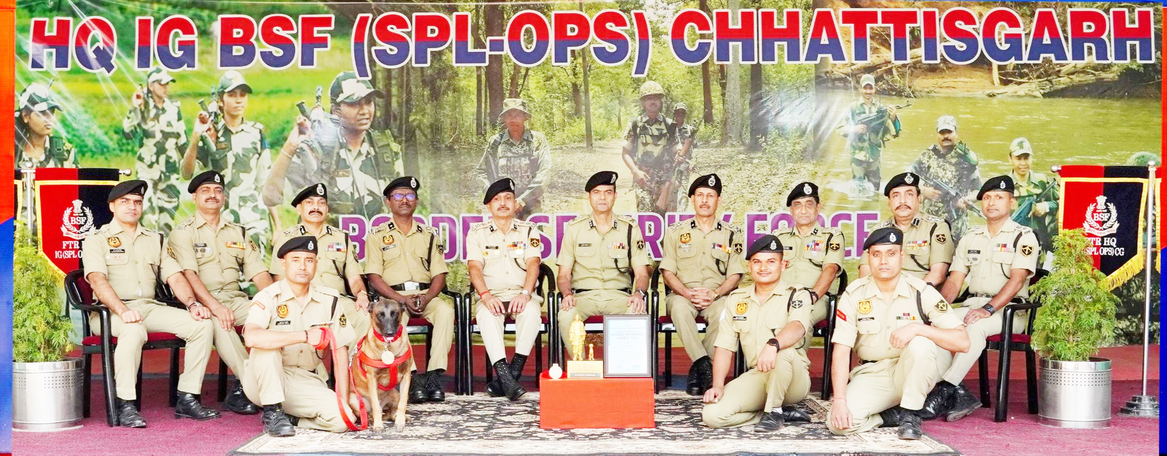 बीएसएफ के श्वान बाबू राष्ट्रीय  के9 ब्रेवरी अवॉर्ड से सम्मानित