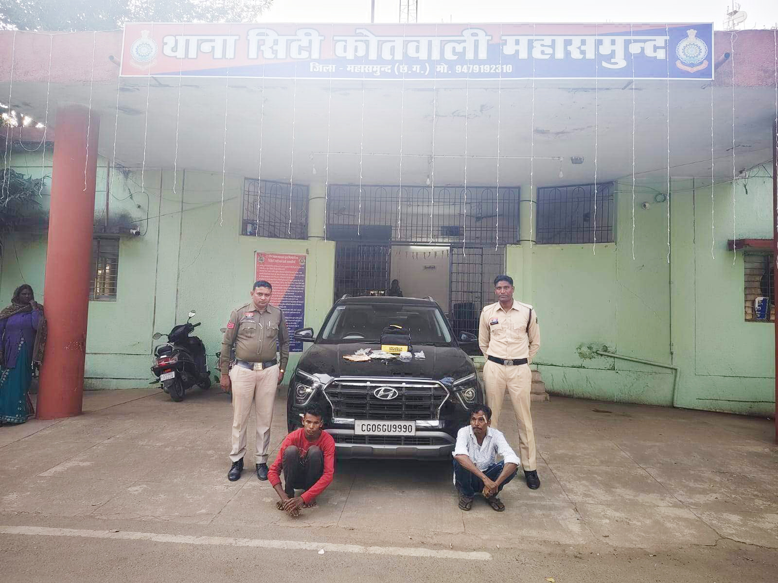 बिठोवा टॉकीज से नगदी-कार चोरी, आरोपी बाप-बेटे गिरफ्तार