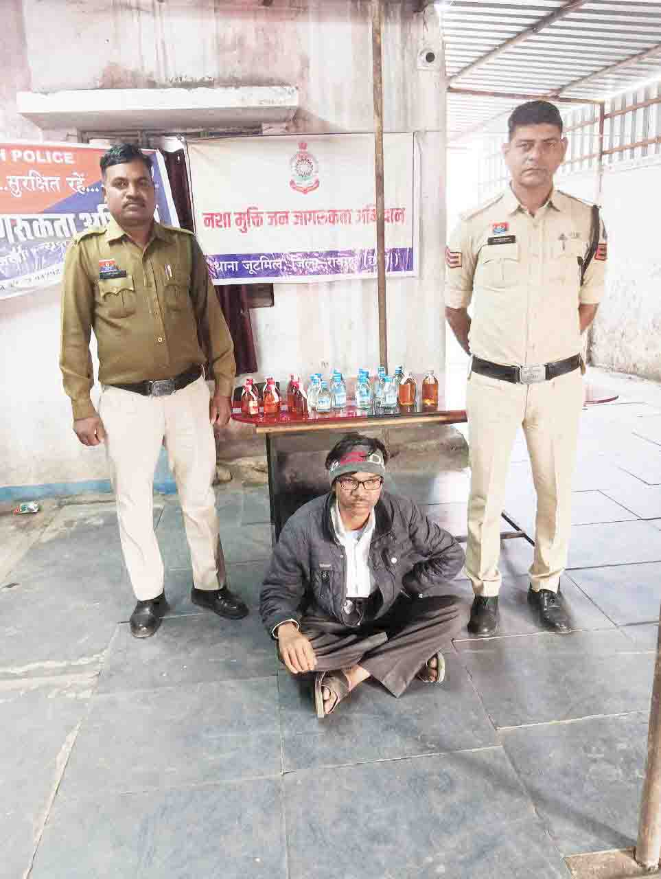 अवैध शराब संग आरोपी गिरफ्तार