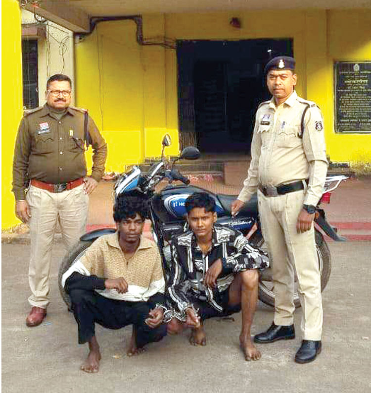 तीन दिन पहले नई बाइक चुराने वाले गिरफ्तार