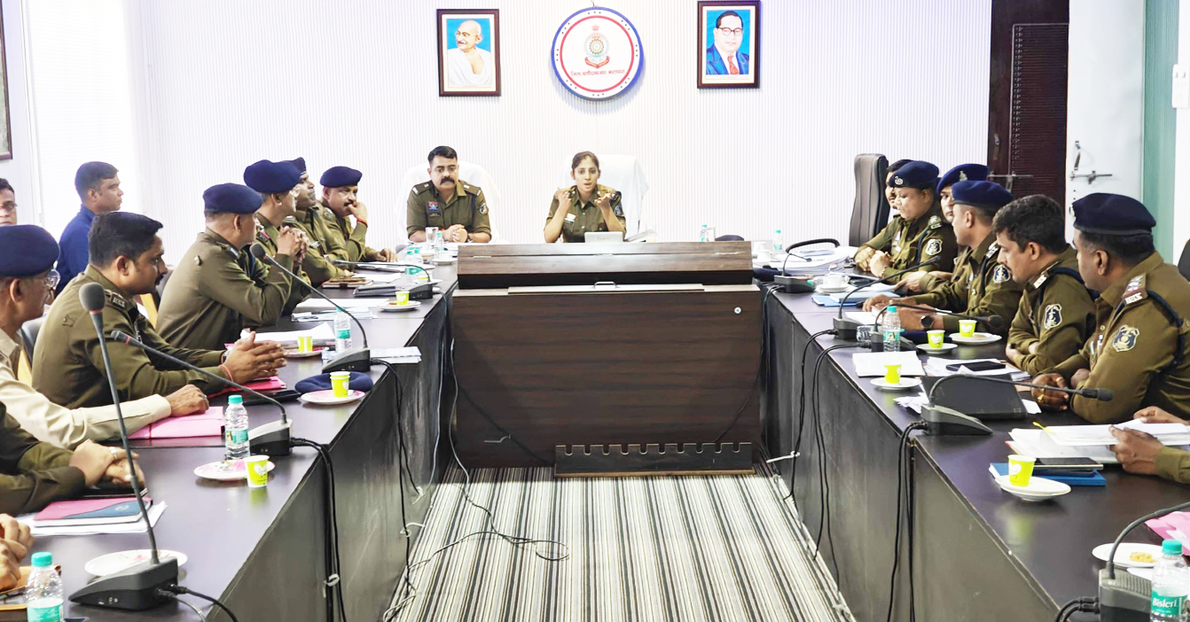 एसपी ने ली अपराध समीक्षा बैठक