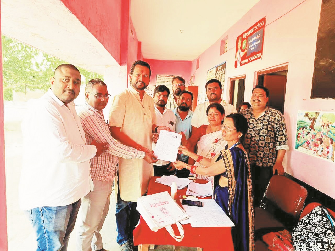 जिपं उपाध्यक्ष विक्रांत ने जमा किया गणना पत्रक