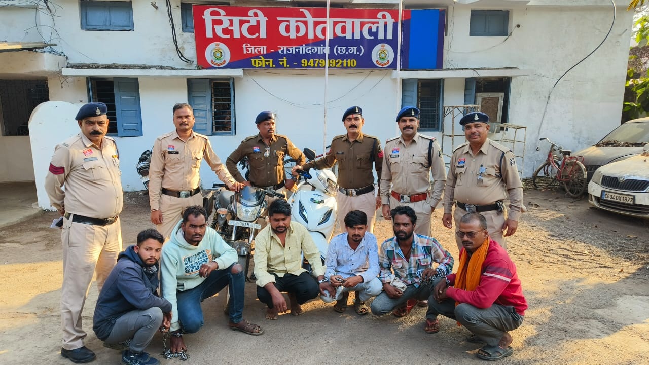 3 जगह से ट्रैक्टर ट्रॉली चोरी, 6 आरोपी गिरफ्तार