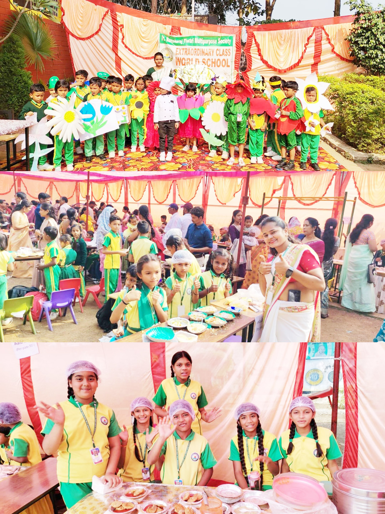 एक्स्ट्राआर्डिनरी क्लास वल्र्ड स्कूल में यम्मी यंडर फूड फेस्टिवल