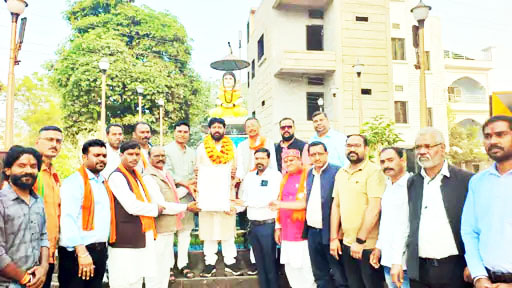 राजिम पहुंचे तेलघानी बोर्ड के अध्यक्ष का भव्य स्वागत