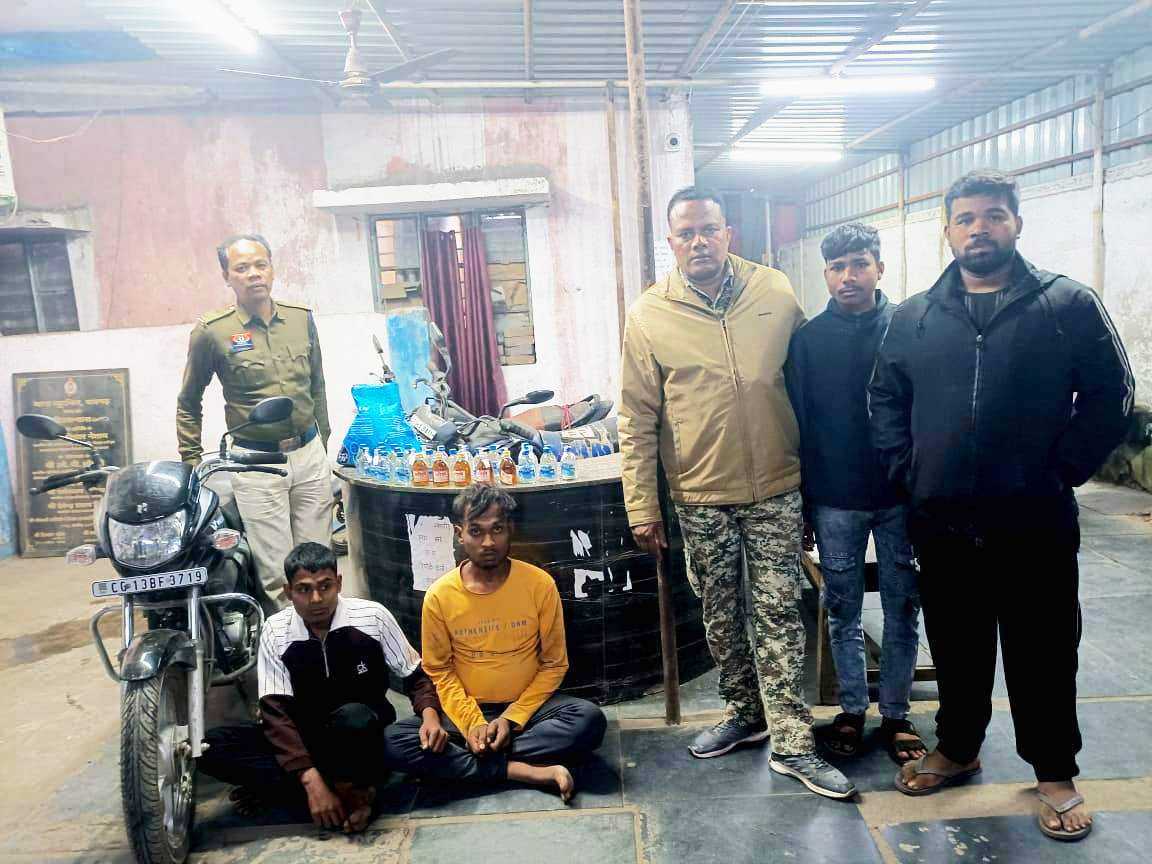 अवैध शराब संग दो आरोपी गिरफ्तार